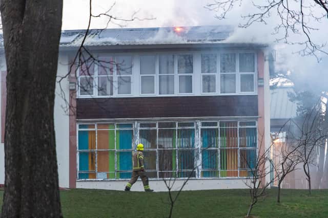 The fire in February caused extensive damage at Liberton Primary School