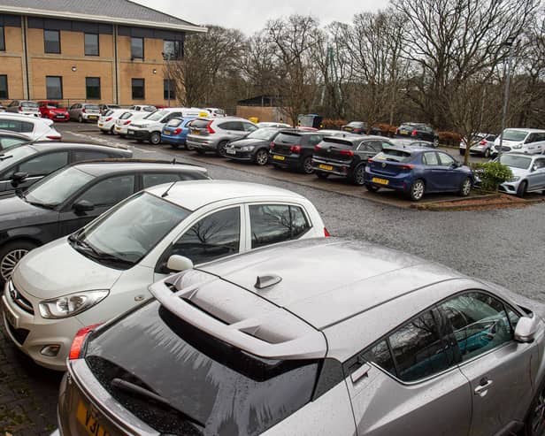 Edinburgh and Glasgow are among Scottish councils considering introducing a workplace parking levy. Picture: Lisa Ferguson