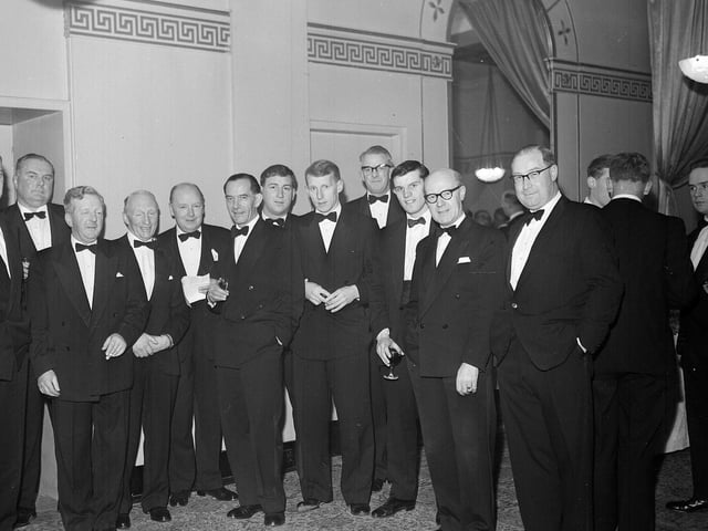 The George Heriot's School Former Pupils Rugby Club Dinner in March 1963.