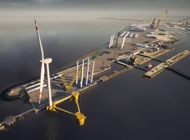 Forth Ports is understood to have invested £50m in the outer berth at Leith as a marshalling yard for offshore renewables.