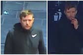 Police have released CCTV images of a man they want to speak to after two attempted robberies in Edinburgh.