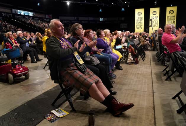 Delegates at the SNP conference in Aberdeen (Picture: Andrew Milligan/PA)
