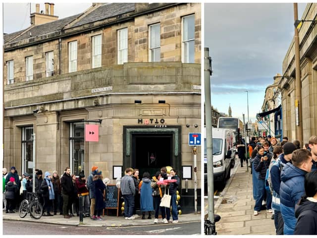 Hundred of people queued on Newington Road for the launch of MATTO Pizza’s third Edinburgh site.