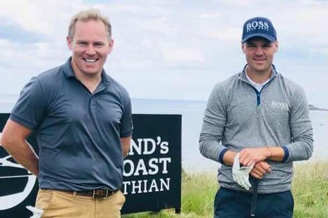 David Miller and Martin Kaymer during this year's abrdn Scottish Open at The Renaissance Club.