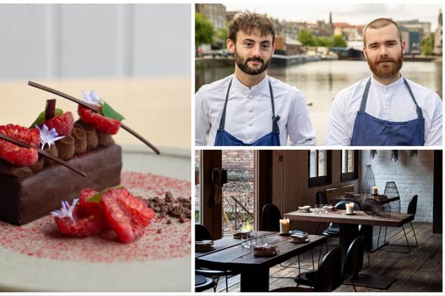 Timberyard, which is located on Lady Lawson Street, and Heron, on Henderson Street, became the latest venues to be presented with prestigious Michelin stars. Pictured: Sam Yorke and Tomás Gormley.