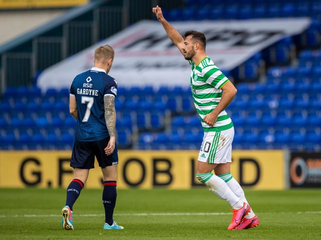 Neil Lennon started James Forrest as a left wing-back in Celtic’s waltz past Ross County at the weekend. It allowed him to bring in Shane Duffy for his debut in a back three and field two strikers with Odsonne Edouard and Albian Ajeti. Both were on the scoresheet with the latter having netted in his first three league games. As a pairing they will have far too much power and panache for most Premiership defences.