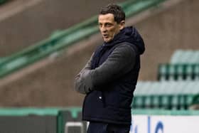 Hibs manager Jack Ross during his side's Premiership draw with Celtic at Easter Road. Photo by Craig Foy/SNS Group