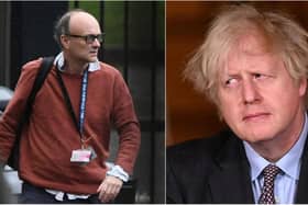 Left, Dominic Cummings; right, Boris Johnson