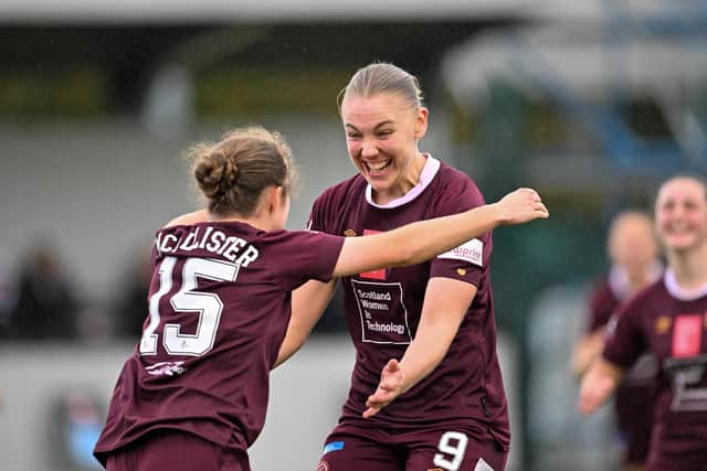 Hearts got their biggest win of the season last game with a 5-0 win over Hamilton. Picture: Malcolm Mackenzie
