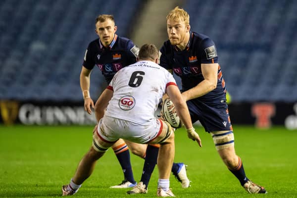 Andrew Davidson (right) will leave Edinburgh at the end of the season to join Gloucester. Picture: Ross Parker / SNS