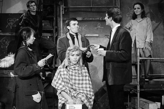 The RSAM College of Dramatic Art production of 'The Sport of My Mad Mother' at the Central Hall during the Edinburgh Festival Fringe in 1963.