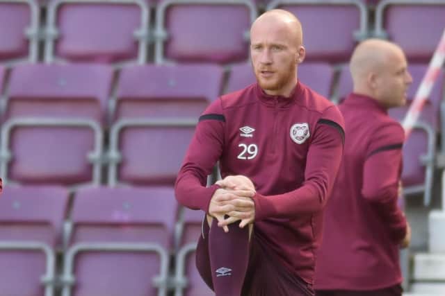 Liam Boyce will partner Craig Wighton at times in the Hearts forward line.