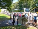 The huge queue of fans waiting to get into TRNSMT