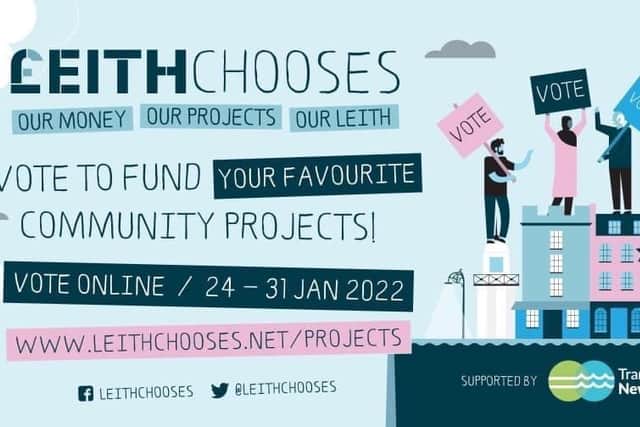This year £49,102 is available to fund community projects in Leith.