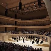 An artist's impression of inside the new Dunard Centre concert hall. Image: David Chipperfield Architects/ Hayes Davidson.