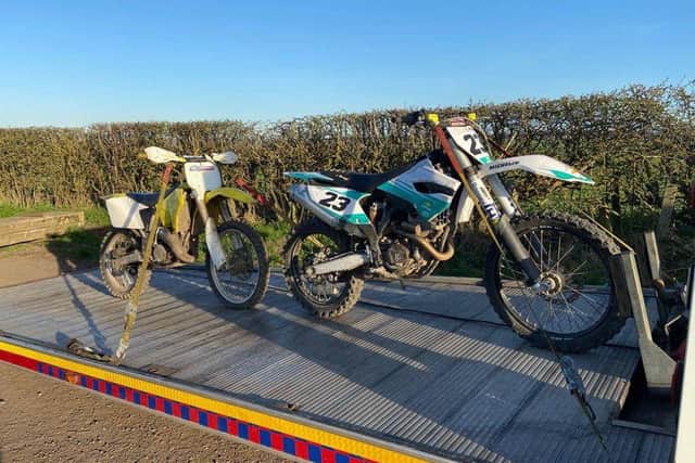 Bikes were seized by Police Scotland during the crackdown