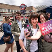 Shadow chancellor Rachel Reeves with Labour activists campaigning in the Uxbridge and South Ruislip by-election which takes place on Thursday.  Picture: Stefan Rousseau/PA Wire