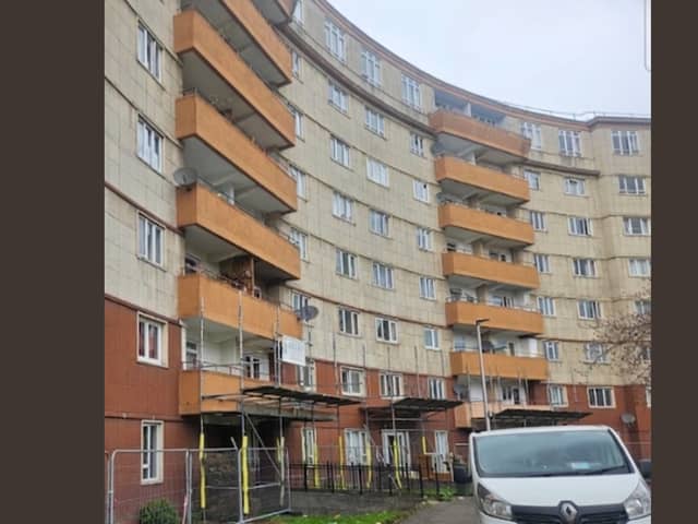 Westfield Court now has crash decks in case of falling cladding