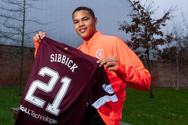 Toby Sibbick rejoined Hearts on Thursday, signing a three-and-a-half-year deal. Picture: SNS