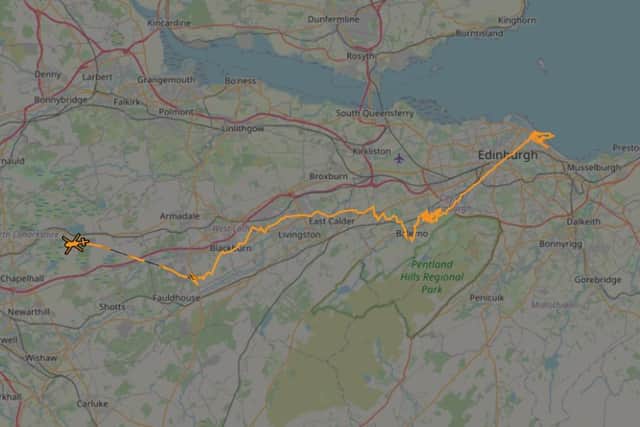 Police Scotland's helicopter route