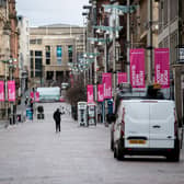 Scottish town and city centres have been largely deserted since lockdown kicked in later in March. Picture: John Devlin