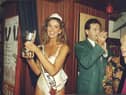 Edinburgh beauty Queen Sarah MacRae winning her Miss Scotland title in 1993 at Bonkers Showbar in Glasgow.