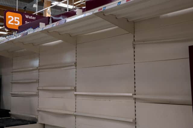 Shops that were once full of stuff now seem to have unusual amounts of empty space on their shelves (Picture: Chris J Ratcliffe/Getty Images )