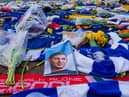 Tributes at Cardiff City Stadium for footballer Emiliano Sala, who died in a plane crash on his way to join Cardiff City from Nantes FC.