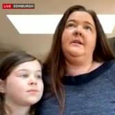 Karen McCabe has been reunited with her family. Credit: BBC