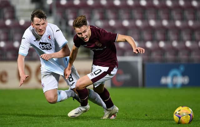 Harry Cochrane impressed in the midfield for Hearts. Picture: SNS