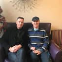 Touching tribute: Chris Sutton posted a picture of himself with his late father Mike on Twitter