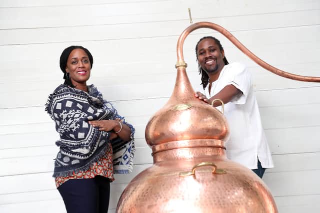 Paul and Justine Rutasikwa of Matugga Distillers. Picture: Stewart Attwood