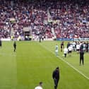 Players and staff were involved in confrontations at the final whistle at Tynecastle.