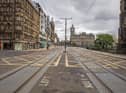 An empty Princes Street during lockdown