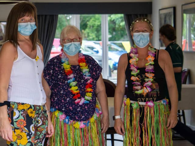 Hawaiian dress was the order of the day at the Archview Lodge summer fete.