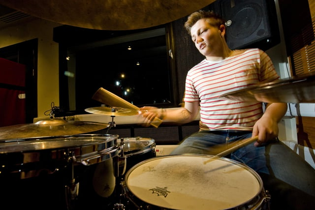 Drummer Steven Morrison, a student at Stevenson College Music Box, was asked by former Idlewild star Rod Jones to play the drums for his new band "The Birthday Suit".