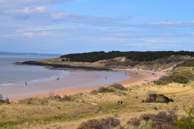 Gullane, a gorgeous sandy beach in East Lothian, is a perfect spot for a dip!