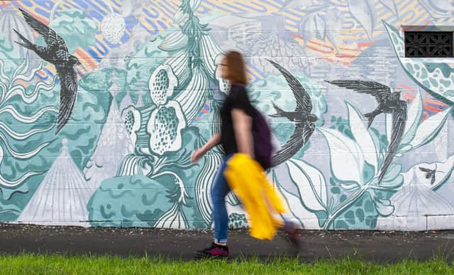 The mural in Leith. Picture: Lisa Ferguson