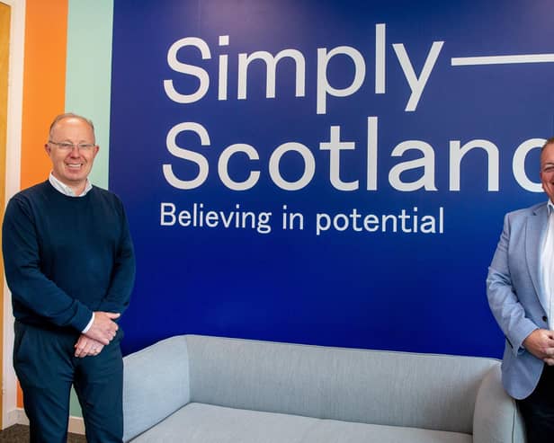 Mike Randall and William Devine at the opening of the new Simply Scottish operation, based at Eurocentral.