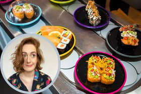 Comedian Maddy Lucy Dann will perform at Yo!'s Princes Street restaurant on Thursday evening as part of the Fringe, with the speed of the conveyor belt of food dictated by the amount of laughter from diners.