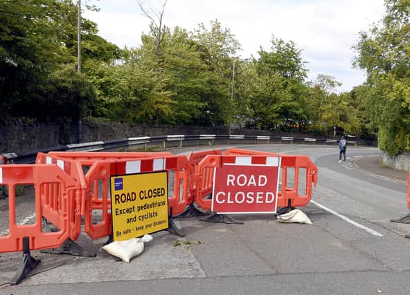 Braid Road was expected to reopen one-way   Pic Lisa Ferguson