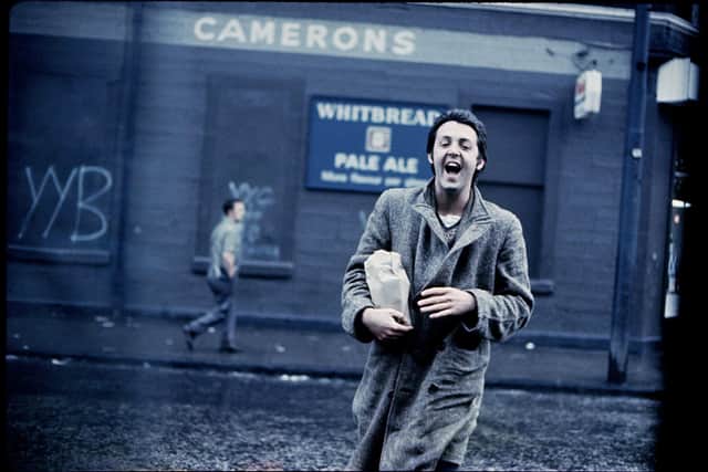 Paul McCartney pictured in Glasgow in 1970.