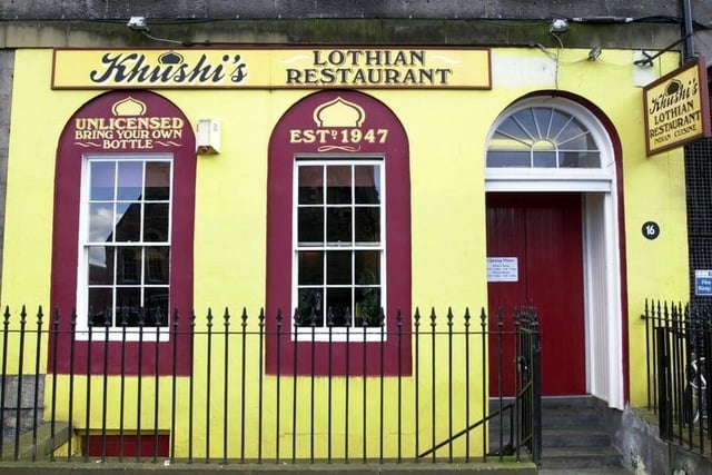 Khushi's Indian restaurant in Drummond Street, which was one of Scotland's oldest surviving Curry Houses. Khushi's has since been relocated multiple times. Photo: Andrew Stuart