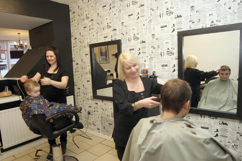 Restyle time at Pro Cuts, in Haslans, in 2009