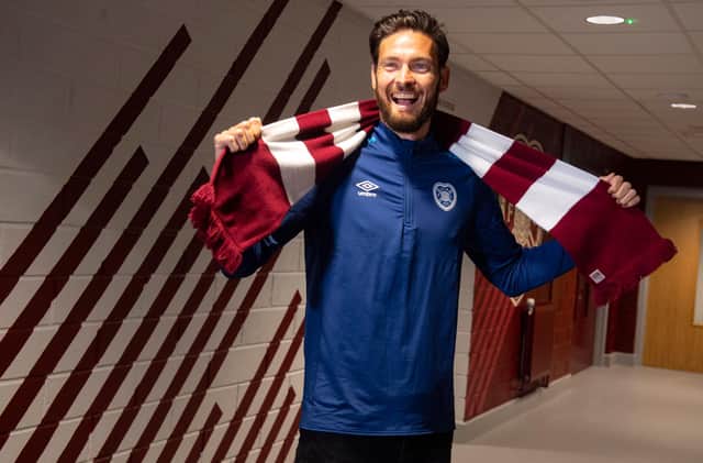 Craig Gordon is all smiles after rejoining Hearts.