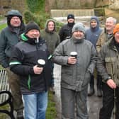 A group of the hardy anglers who celebrated the start of the season at Cramond. Picture: Nigel Duncan
