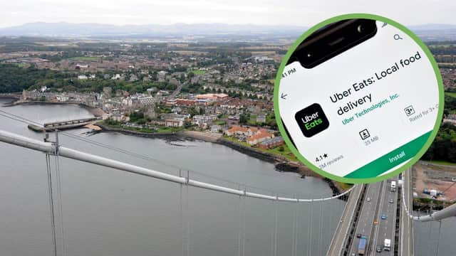 The popular food delivery app, Uber Eats, is now delivering to South Queensferry (Photo: Lisa Ferguson/Shutterstock).
