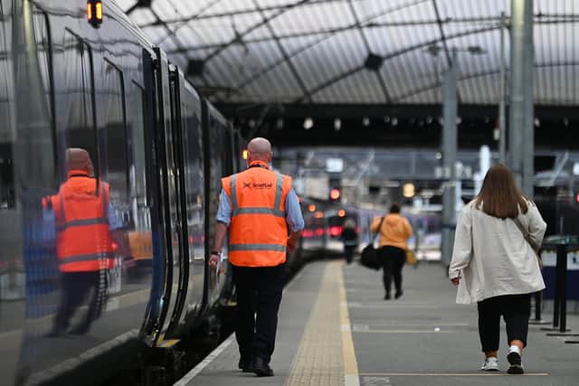 ScotRail RMT members could walk out from late September if a majority vote for action.Picture: John Devlin