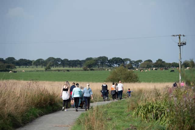 Participants enjoy the Fulshie Fun Run at Fulshie Park, on September 05, 2021, in Stoneyburn. (Photo by Paul Devlin / SNS Group)