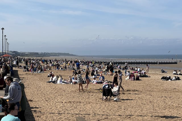 Hundreds enjoyed the sand, sea and blue skies while out at Portobello beach on Saturday.
